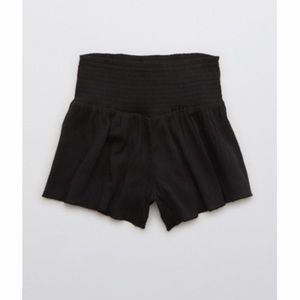 Aerie High Waist Smocked Short